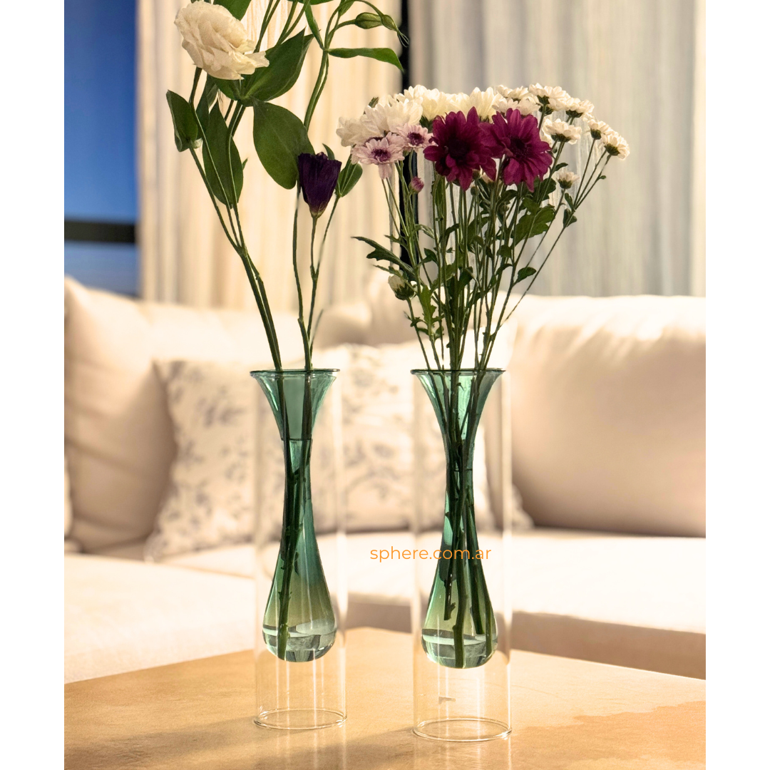 Floreros de vidrio Drop - Colección Bloom