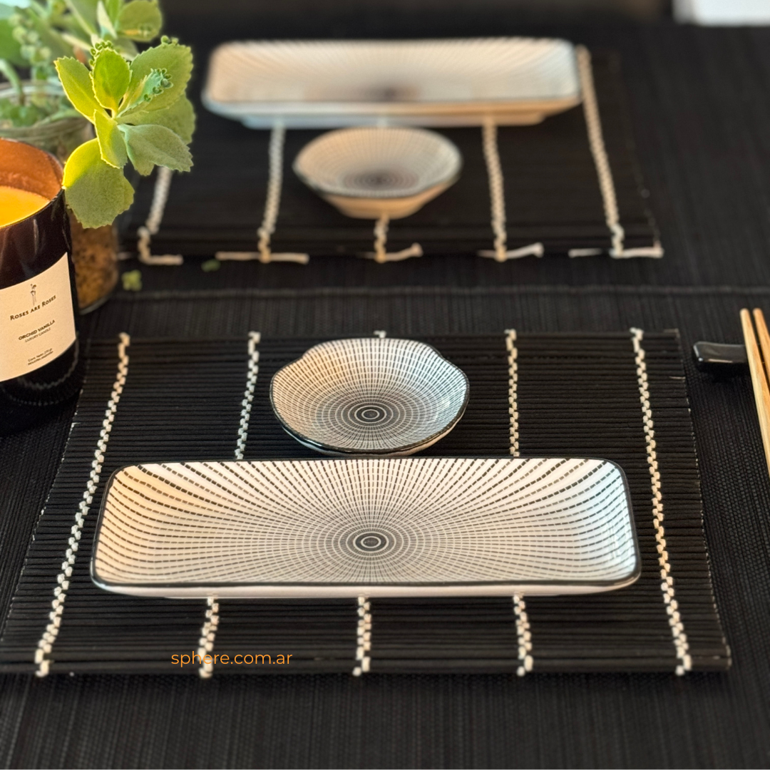 Juego de dos Sets de Sushi Noir (para 2 personas)