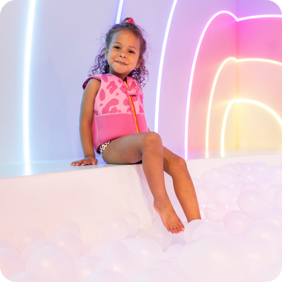 Chaleco Salvavidas Infantil Neón (18 a 30 kg)