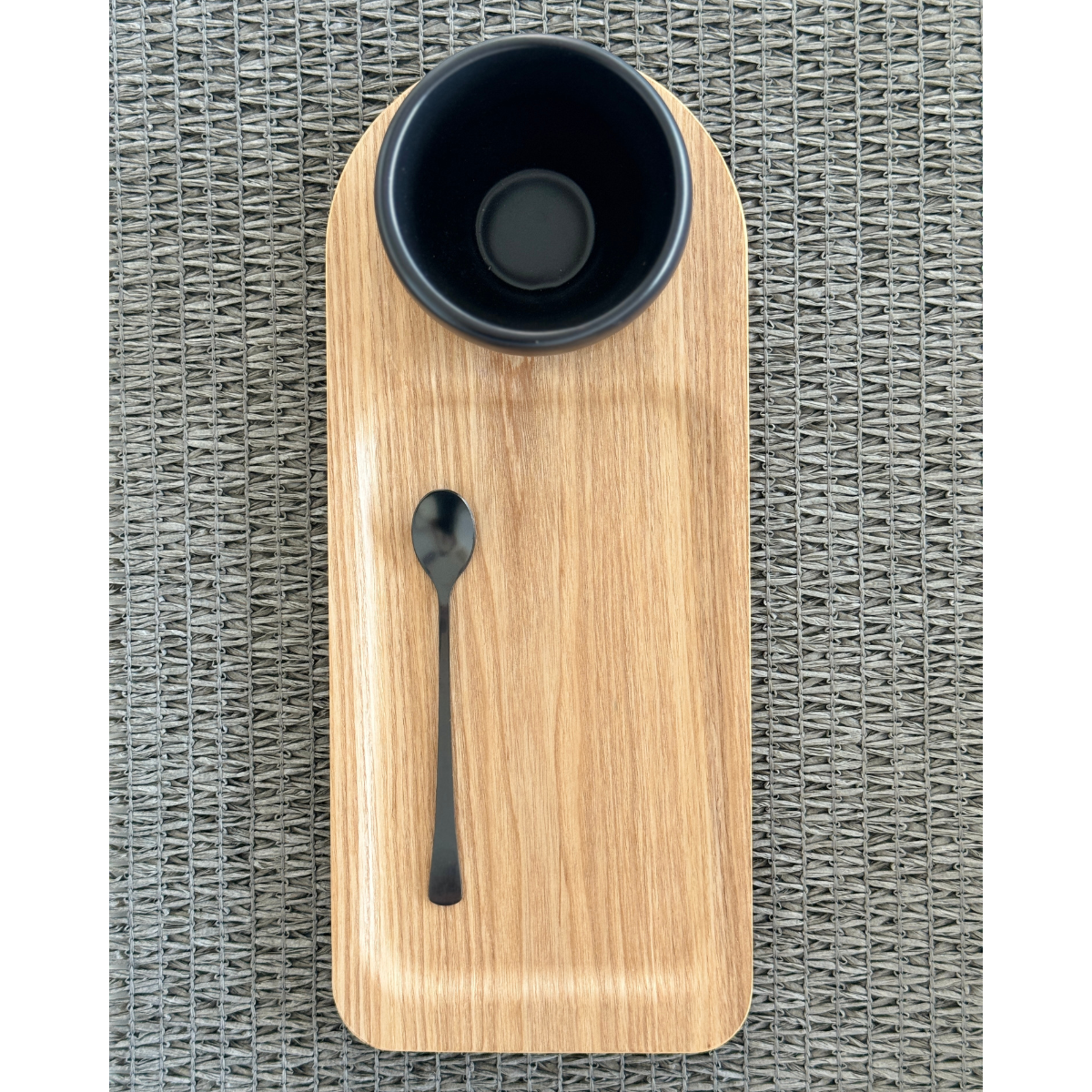 Bandeja Essenza de madera para tazas y cuencos de cafe/te