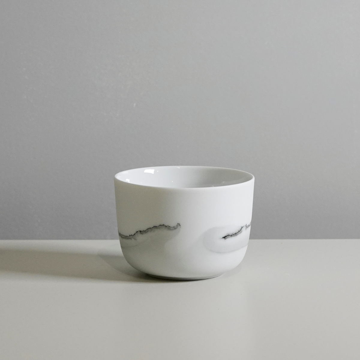 Juego de 4 Tazas para Café Doble Khala con diseño negro