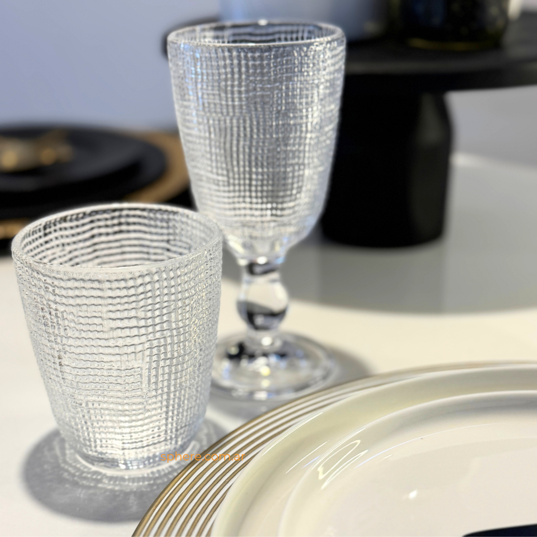 Juego de 6 Vasos transparentes Tuscany