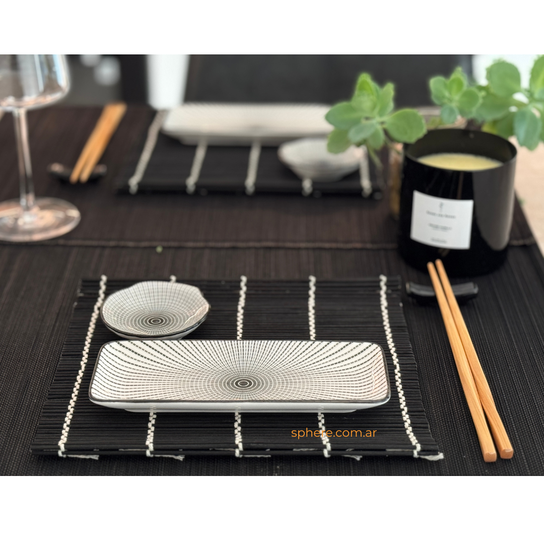 Juego de dos Sets de Sushi Noir (para 2 personas)
