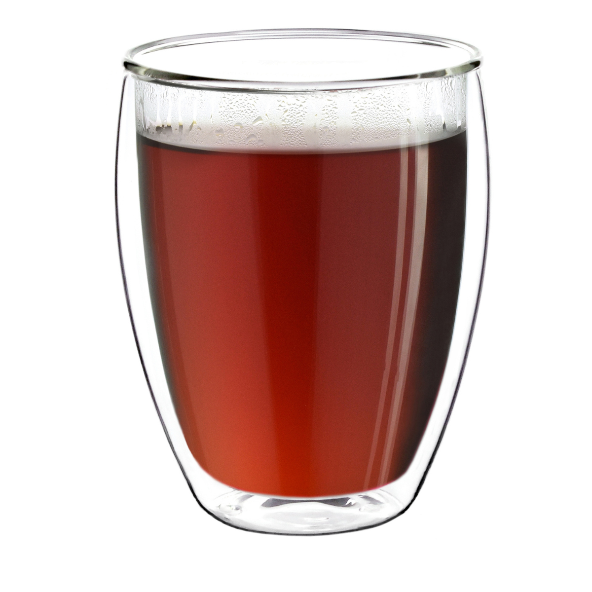 Juego de 4 tazas tipo vaso de doble pared en vidrio de borosilicato – 250 ml