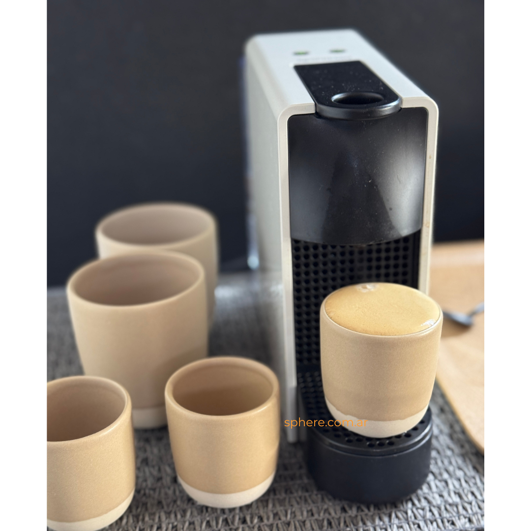 Juego de 4 Cuencos Tazas Duna para cafebeige arena