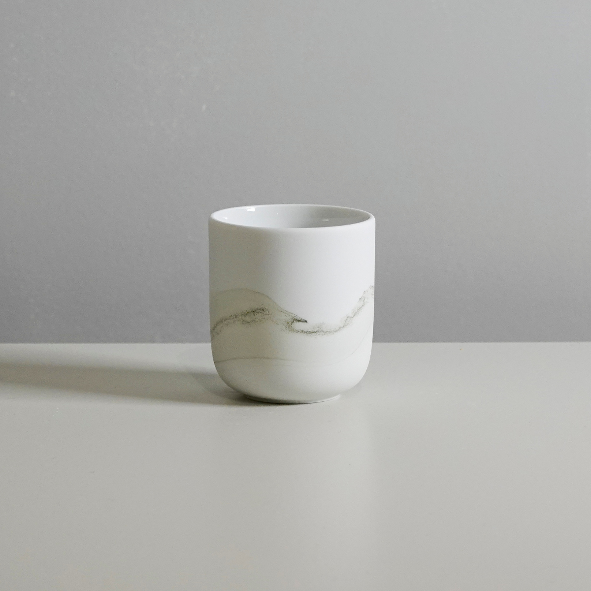 Juego de 4 tazas para Café Espresso con diseño verde seco Khala