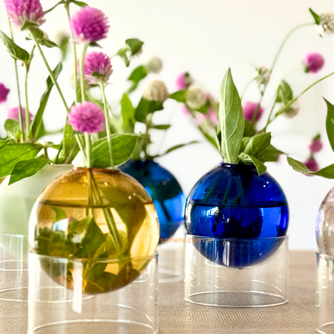 Juego de 2 Floreros de vidrio Astro Bloom