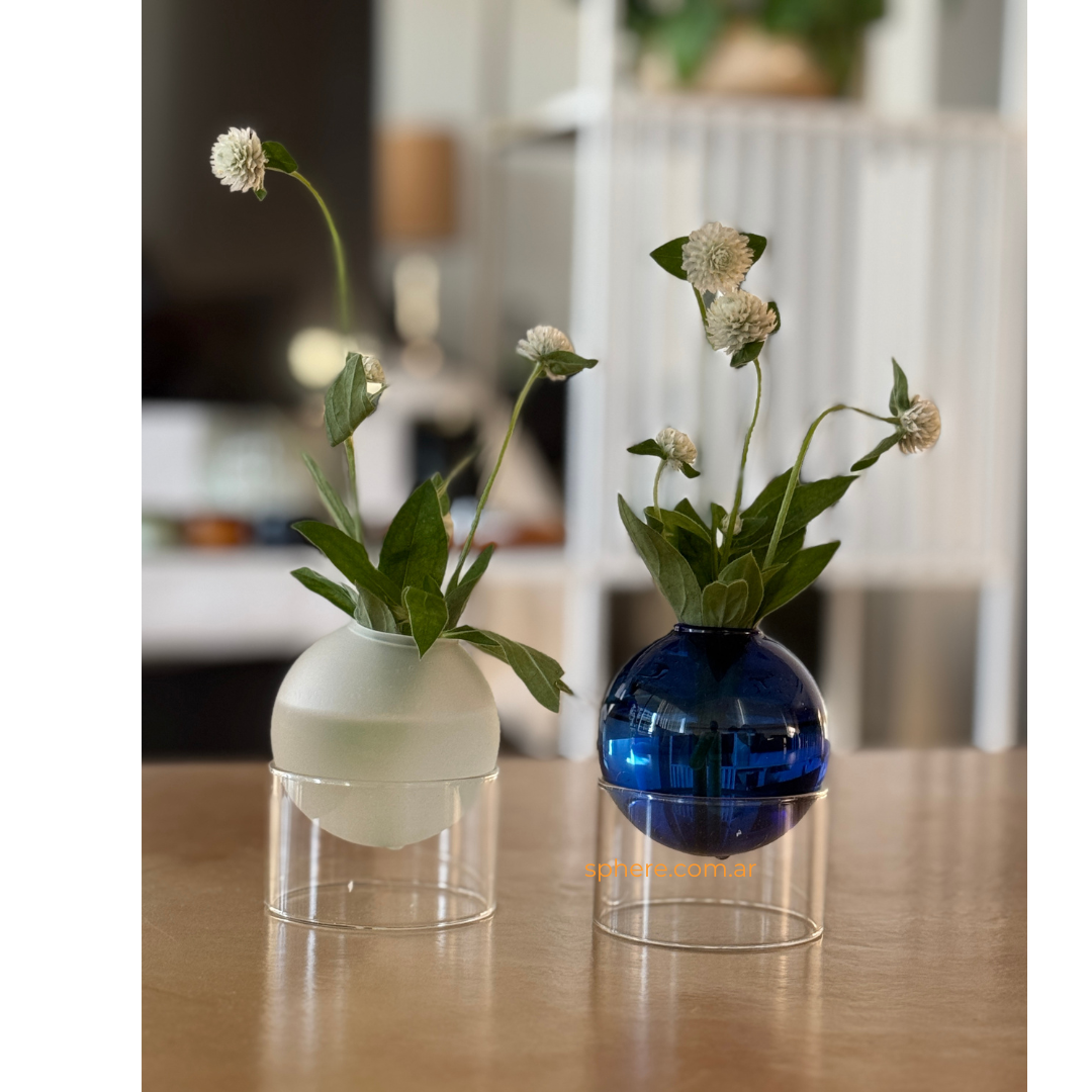 Juego de 2 Floreros de vidrio Astro Bloom