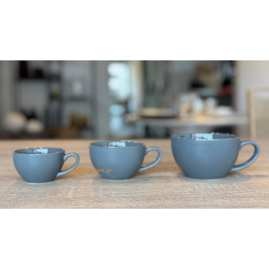 Juego de 6 tazas grises Brew
