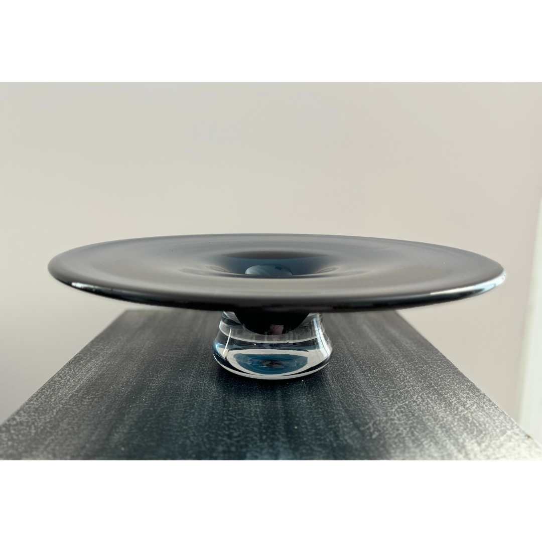 Centro de Mesa Cobalt de vidrio de alto espesor. Edición Limitada