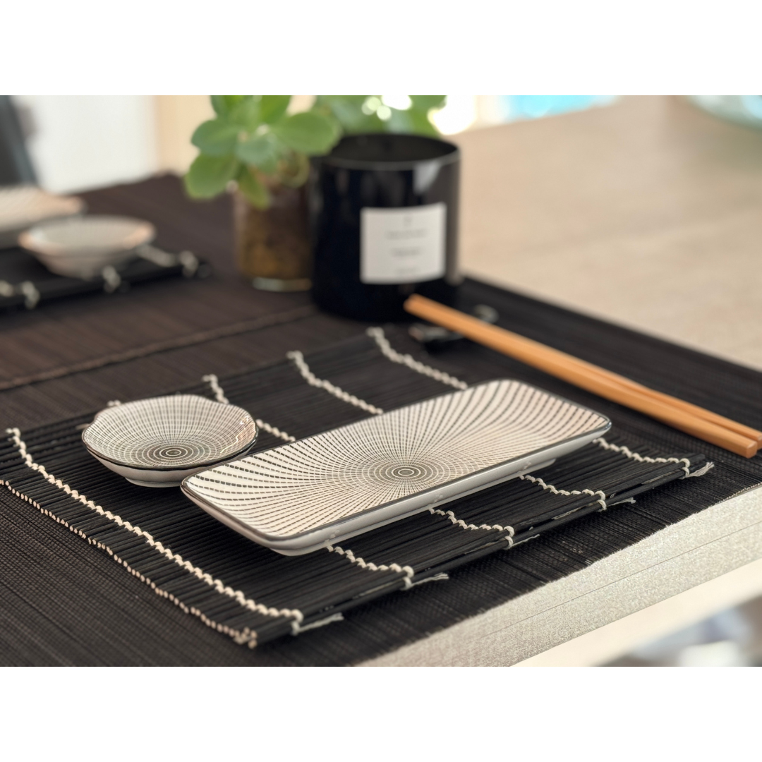 Juego de dos Sets de Sushi Noir (para 2 personas)