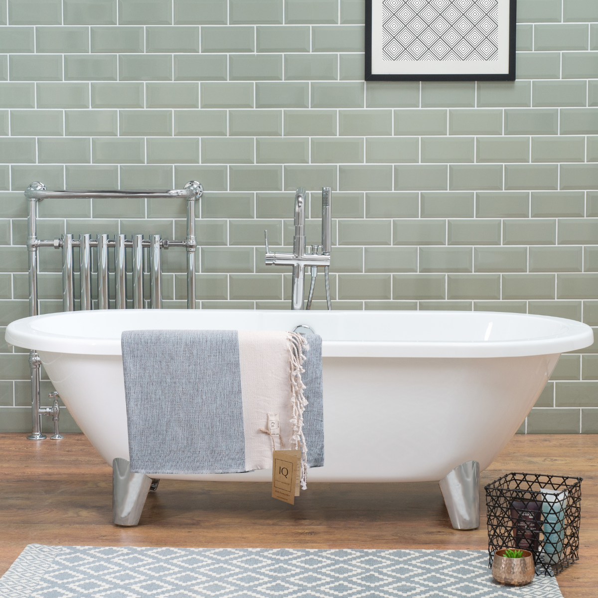 Manta para decorar Azur Azul - Colección Briza