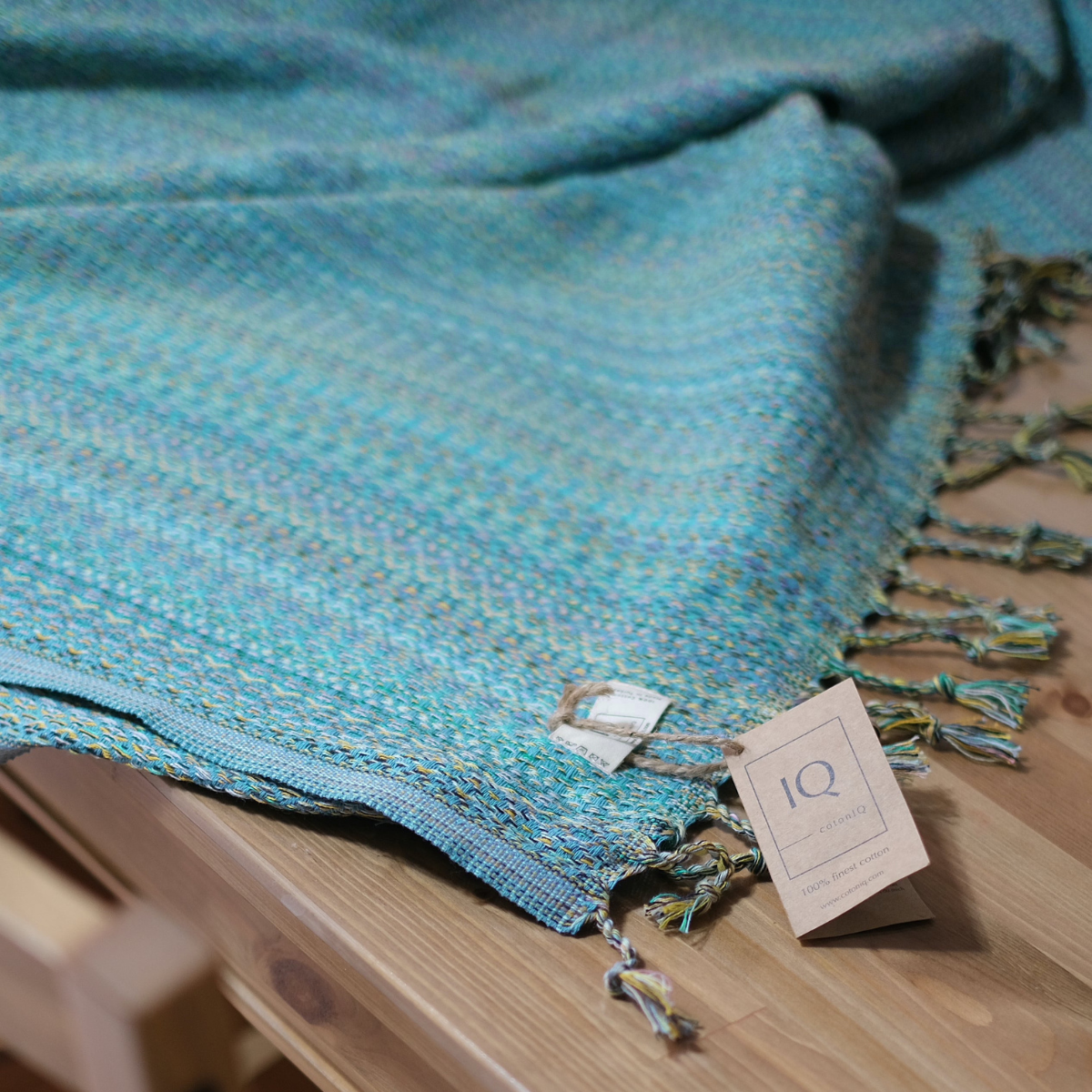 Manta para decorar Oasis Celeste  - Colección Briza