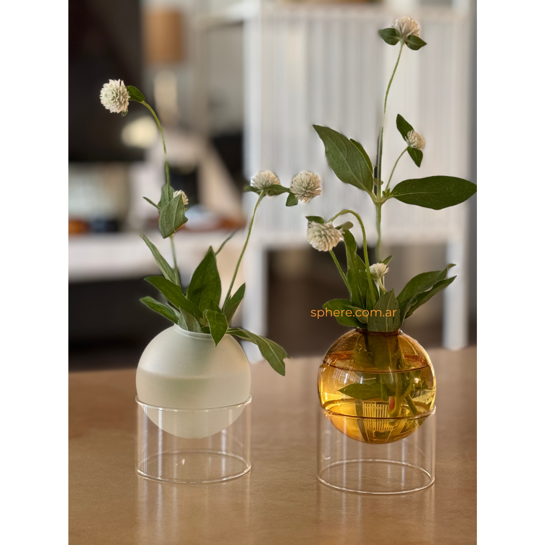 Juego de 2 Floreros de vidrio Astro Bloom