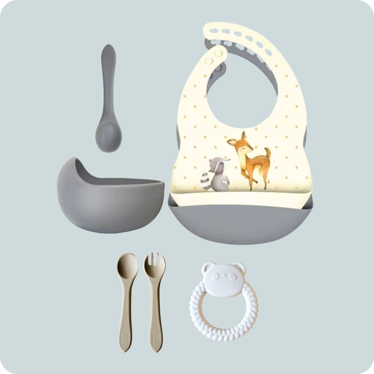 Set de Alimentación Completo Bambi para bebes de 6 a 12 meses 🍼
